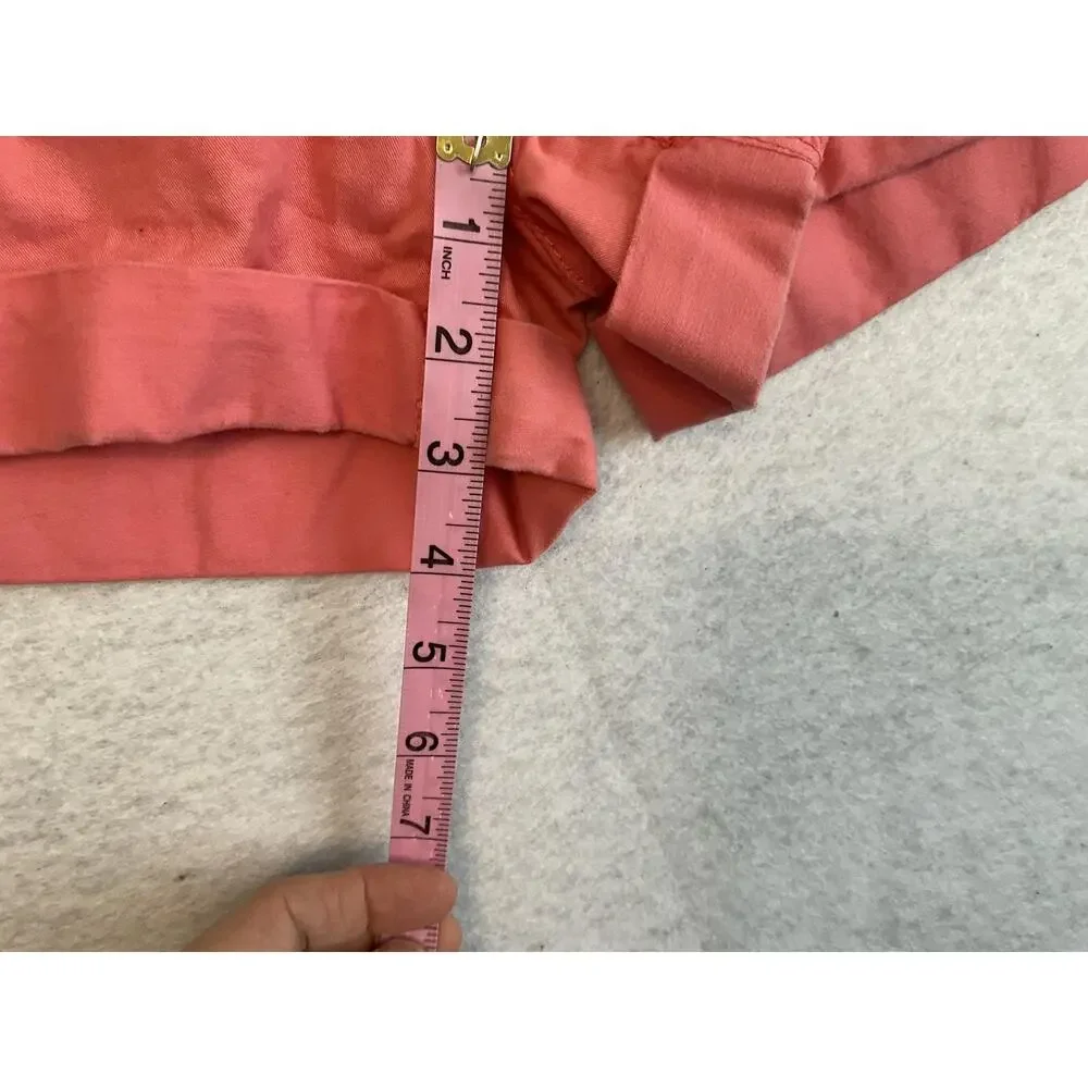 Aéropostale‎ Shorts Womens 4 Pink Chino Short Cuffed Twill Casual Pockets